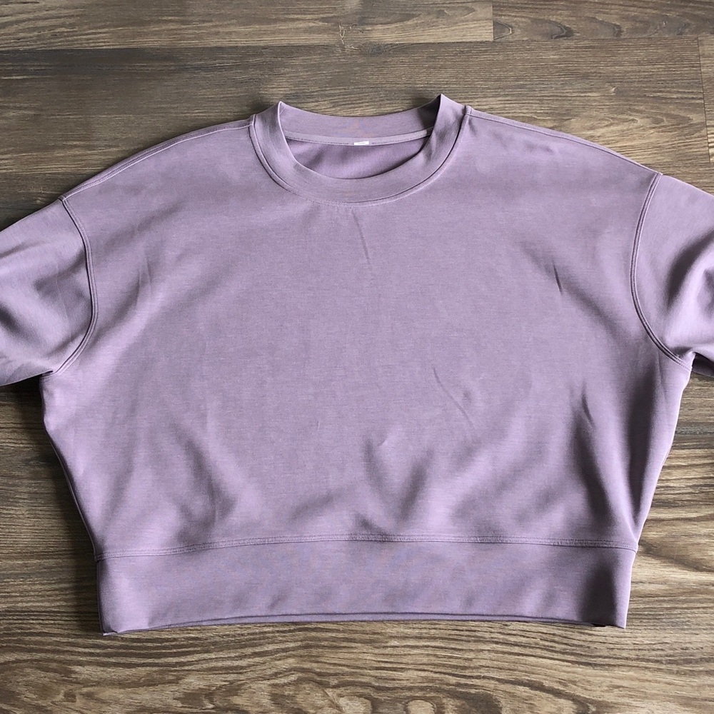 Lululemon Softstreme Perfectly Oversized Cropped Crew Pullover - Picture 4 of 11